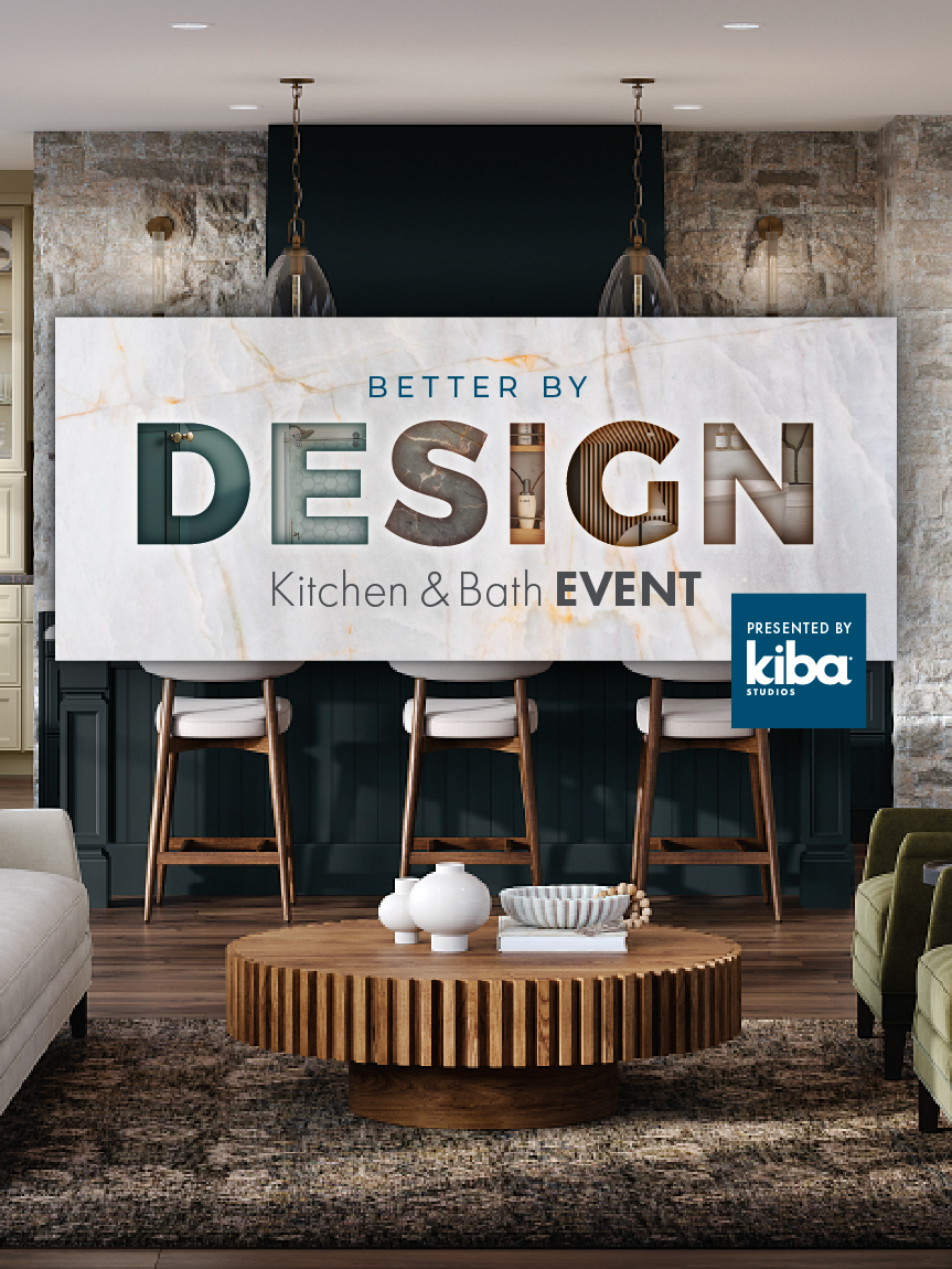 Kiba Design Studio is your kitchen & bath store within our Flint store